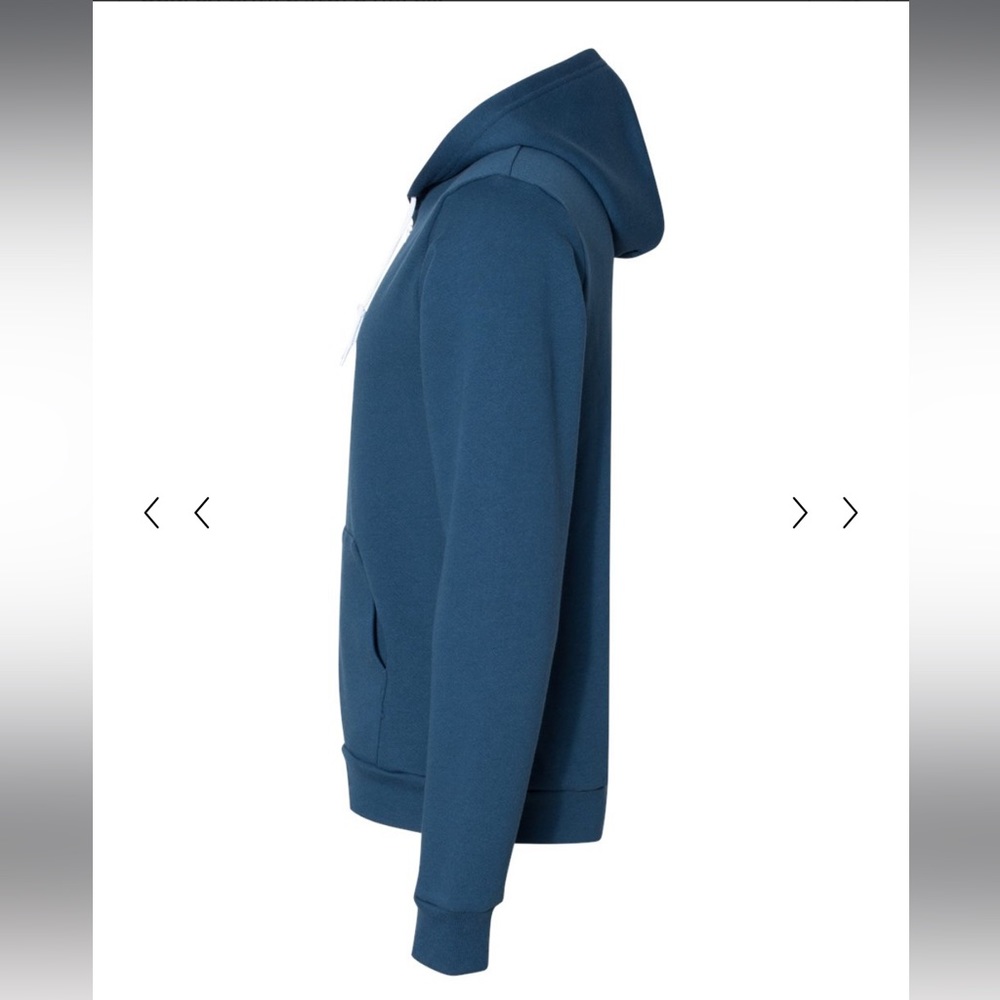 Classic Full-Zip Hoodie - Blue - Picture 3 of 8